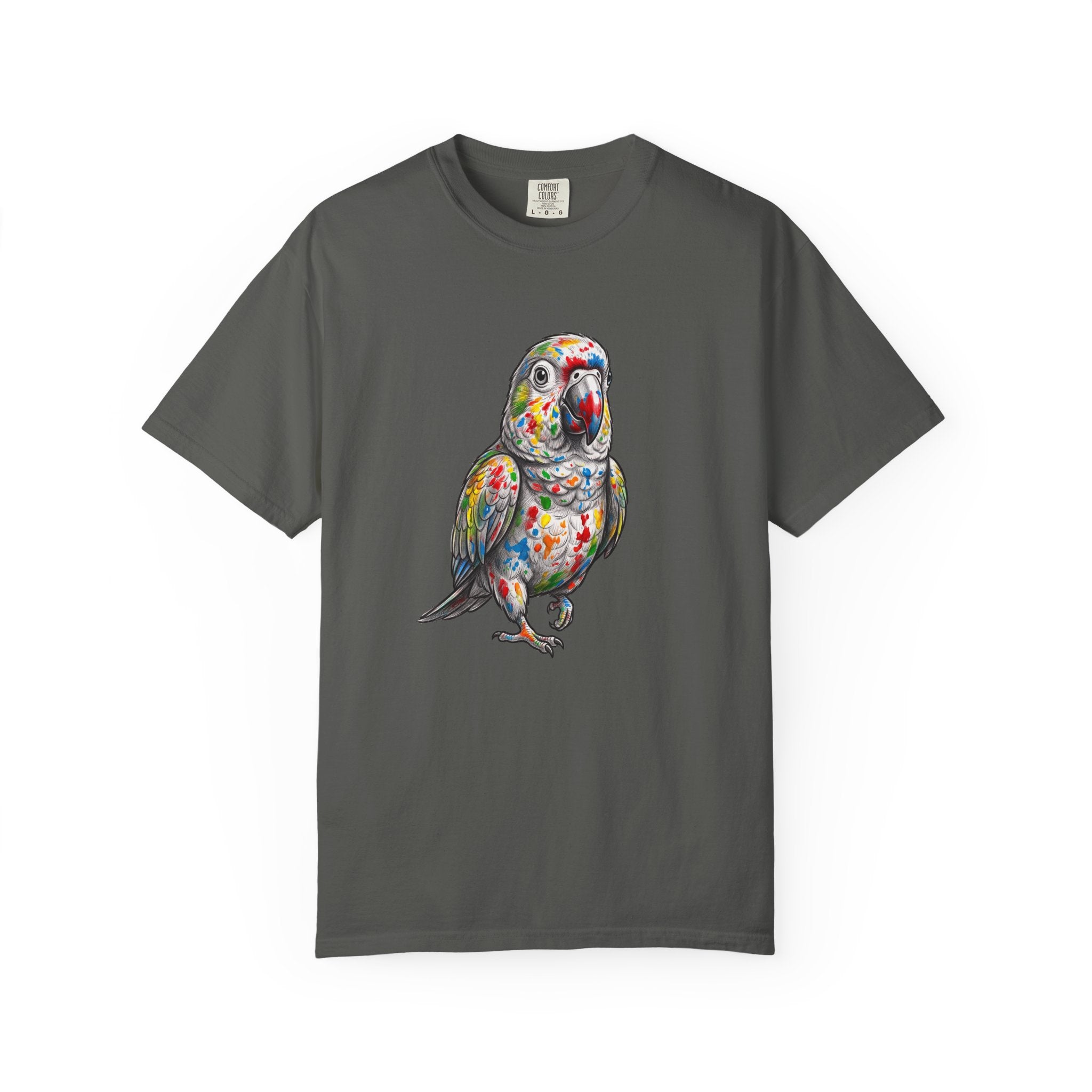 Colorful Parrot T-Shirt — Vibrant Tropical Bird Tee for Parrot Lovers