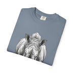 Rhino Graphic T-Shirt — Realistic Front-Facing Rhino Wildlife Tee